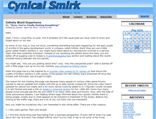 Tablet Screenshot of cynicalsmirk.com